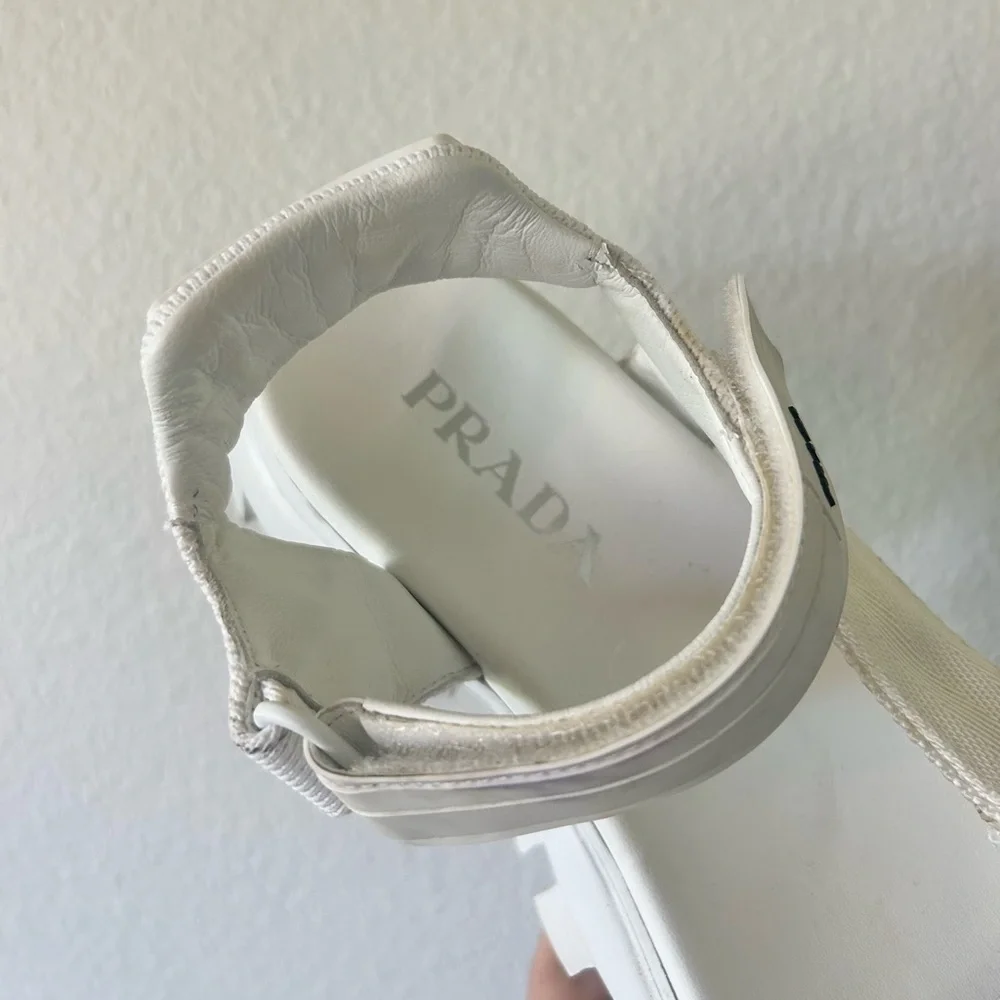 PRADA Authentic Sporty Woven Nylon Tape Sandals - Picture 14 of 16